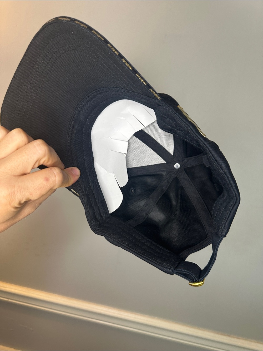 Horse Gloss Equestrian Embellished Black Baseball Cap with Crystal Bit Detail - Picture 3 of 3